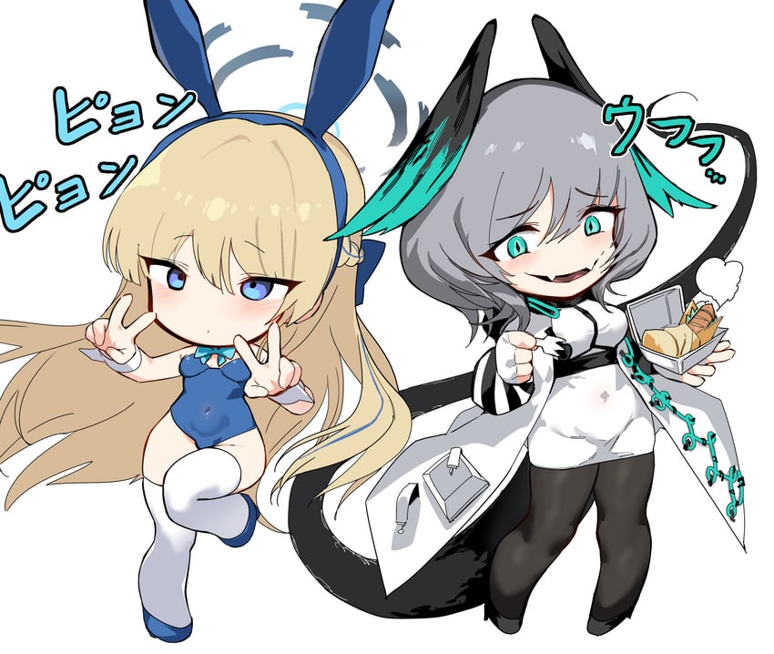 toki and ho'olheyak (blue archive and 1 more) drawn by kinbakuman