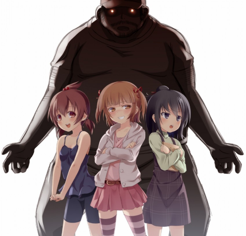 marui mitsuba, marui hitoha, marui futaba, and marui soujirou (mitsudomoe) drawn by u-suke_(supertie)
