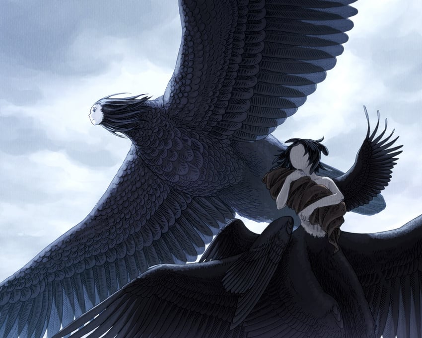 voiceless suga and nightbird lily (pixiv fantasia and 1 more) drawn by watari_taichi