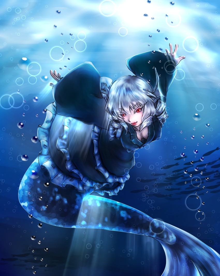 wakasagihime (touhou) drawn by sakuya_(sa_ku_yan)