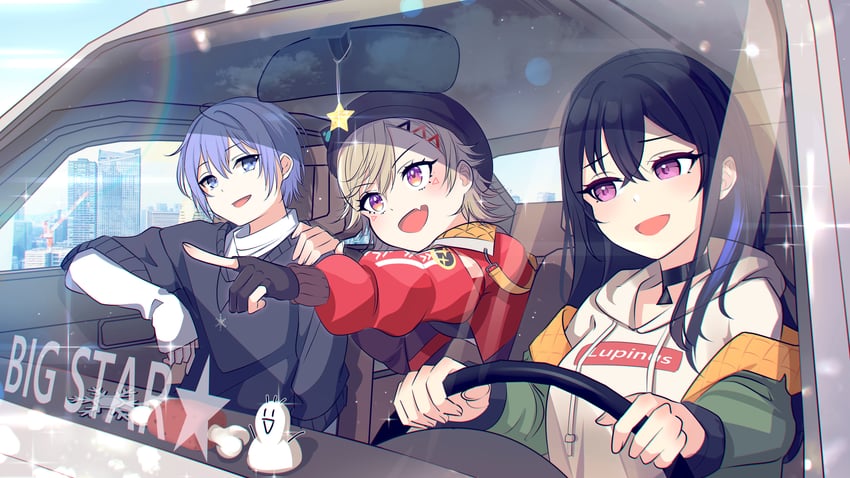 ichinose uruha, komori met, and shirayuki reid (vspo! and 2 more) drawn by kiiro_(cocoa080)