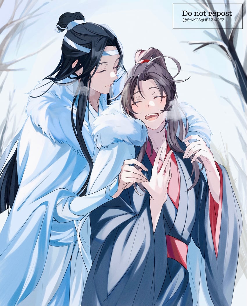 wei wuxian and lan wangji (modao zushi) drawn by 8tkkcsghb1zmqez