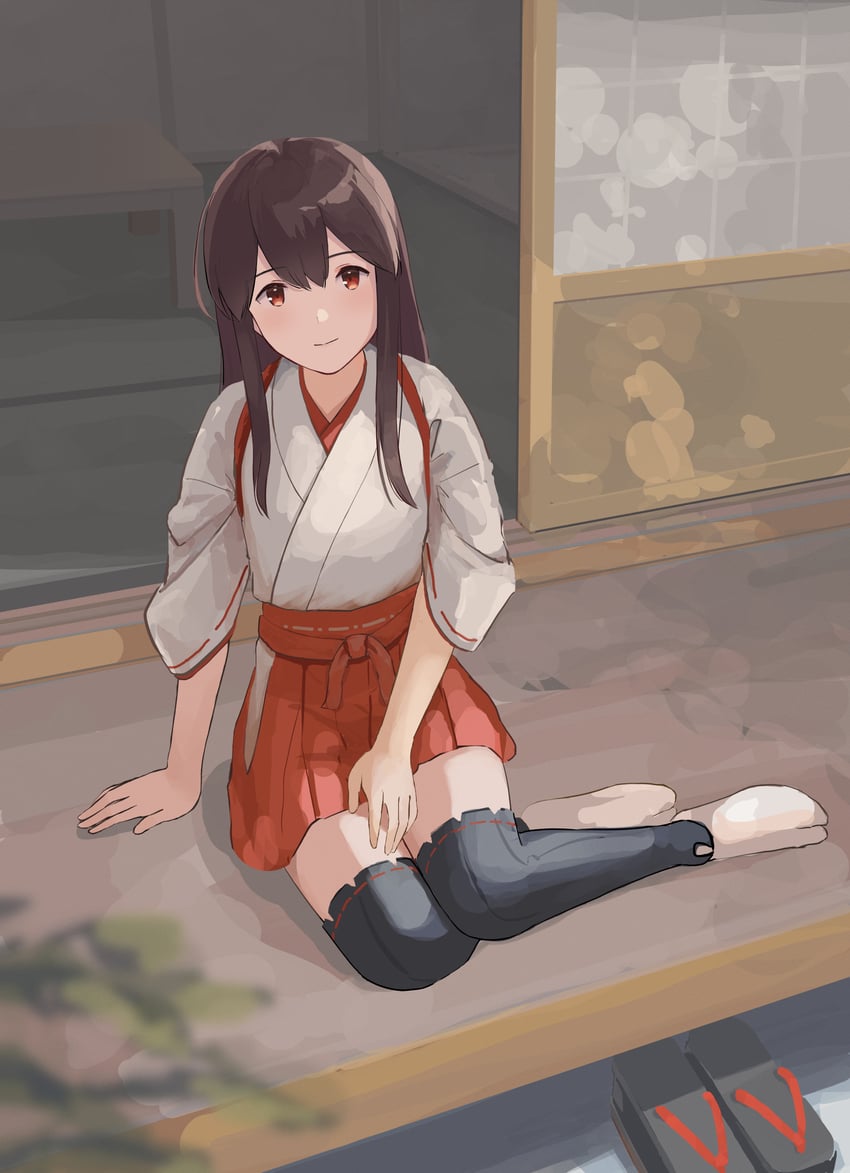 akagi and akagi kai ni (kantai collection) drawn by yuu+