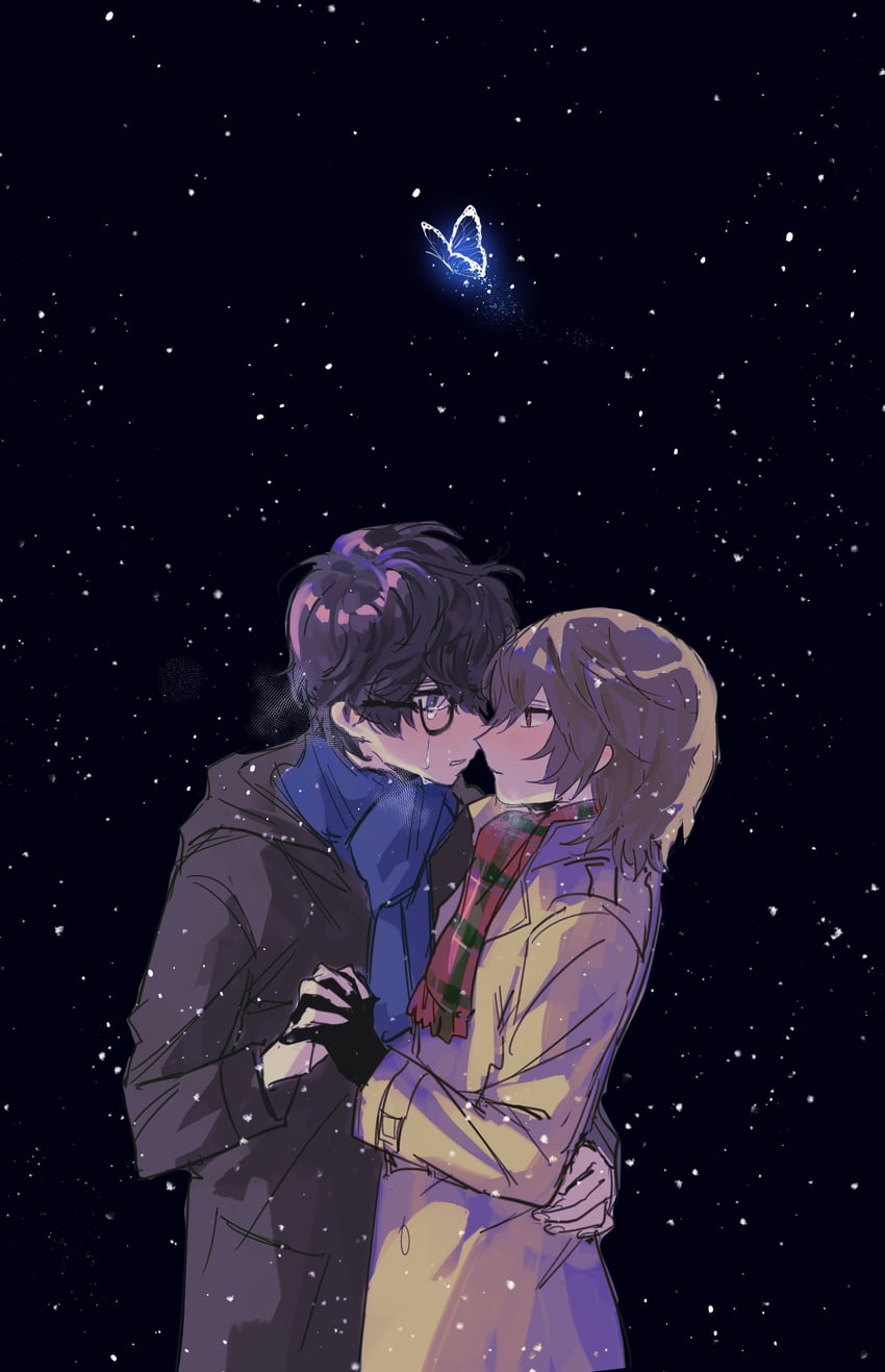 amamiya ren and akechi gorou (persona and 2 more) drawn by cc_p5r