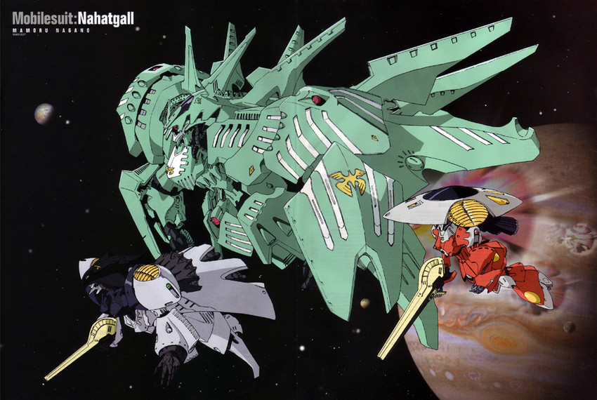 hamma hamma, hachicca, and nahatgall (gundam) drawn by nagano_mamoru