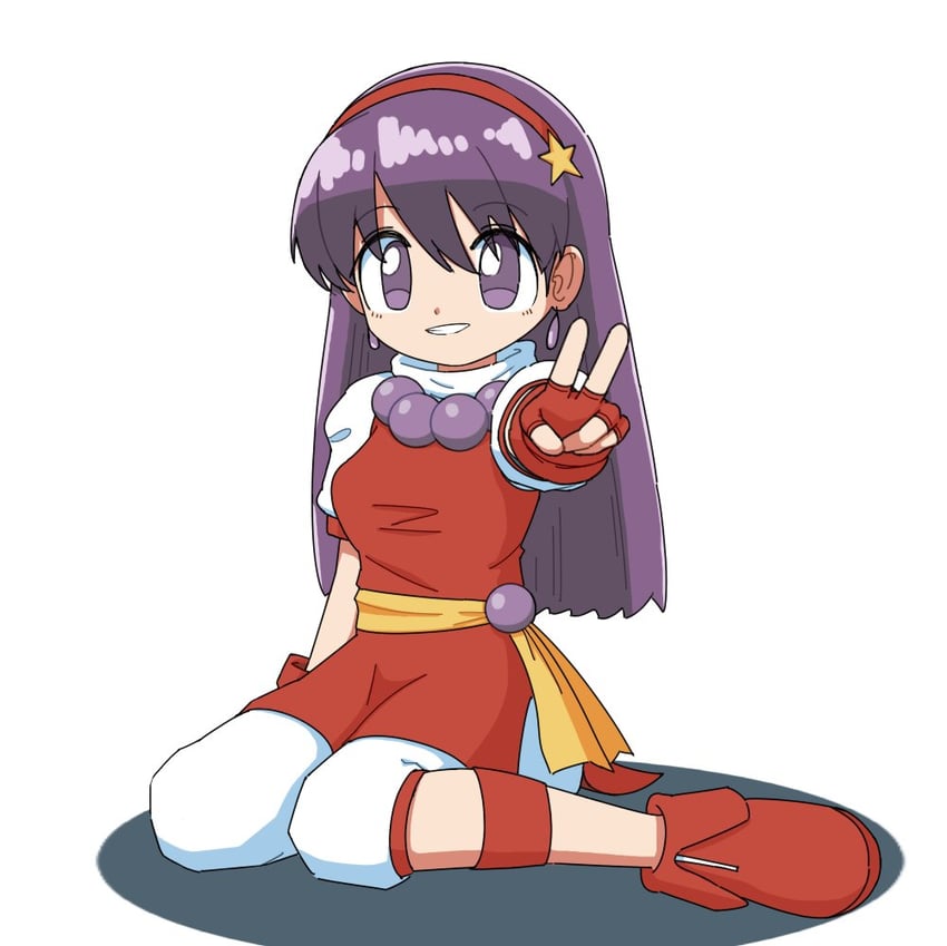 asamiya athena (the king of fighters and 2 more) drawn by cocia_(kosianko)