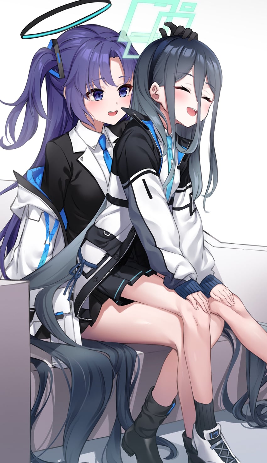 yuuka and aris (blue archive) drawn by pizza_(pizzania_company)