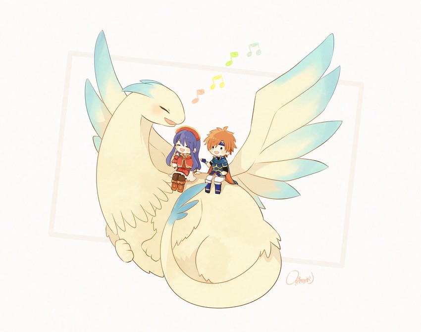 roy, lilina, and fae (fire emblem and 1 more) drawn by kinuta_ori