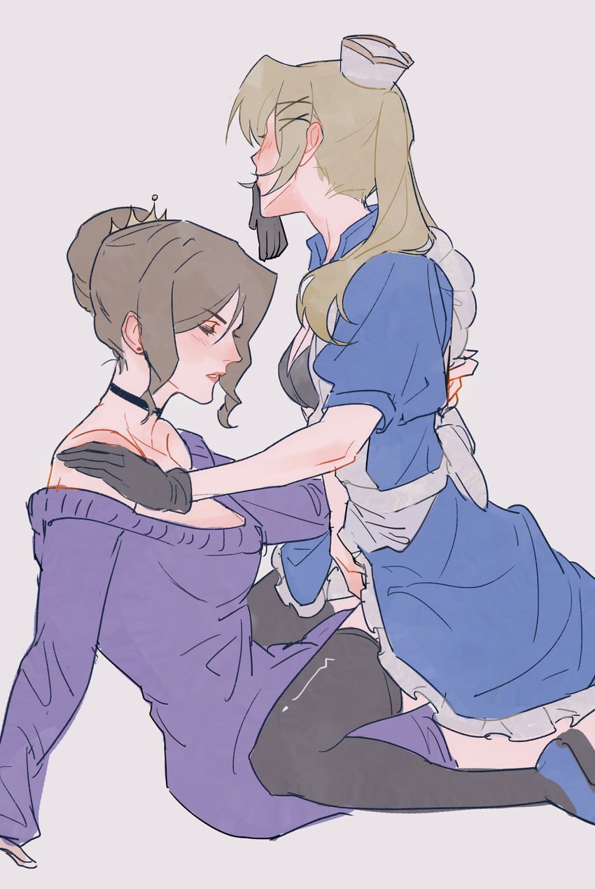 united kingdom and france (axis powers hetalia) drawn by wafen_juemu