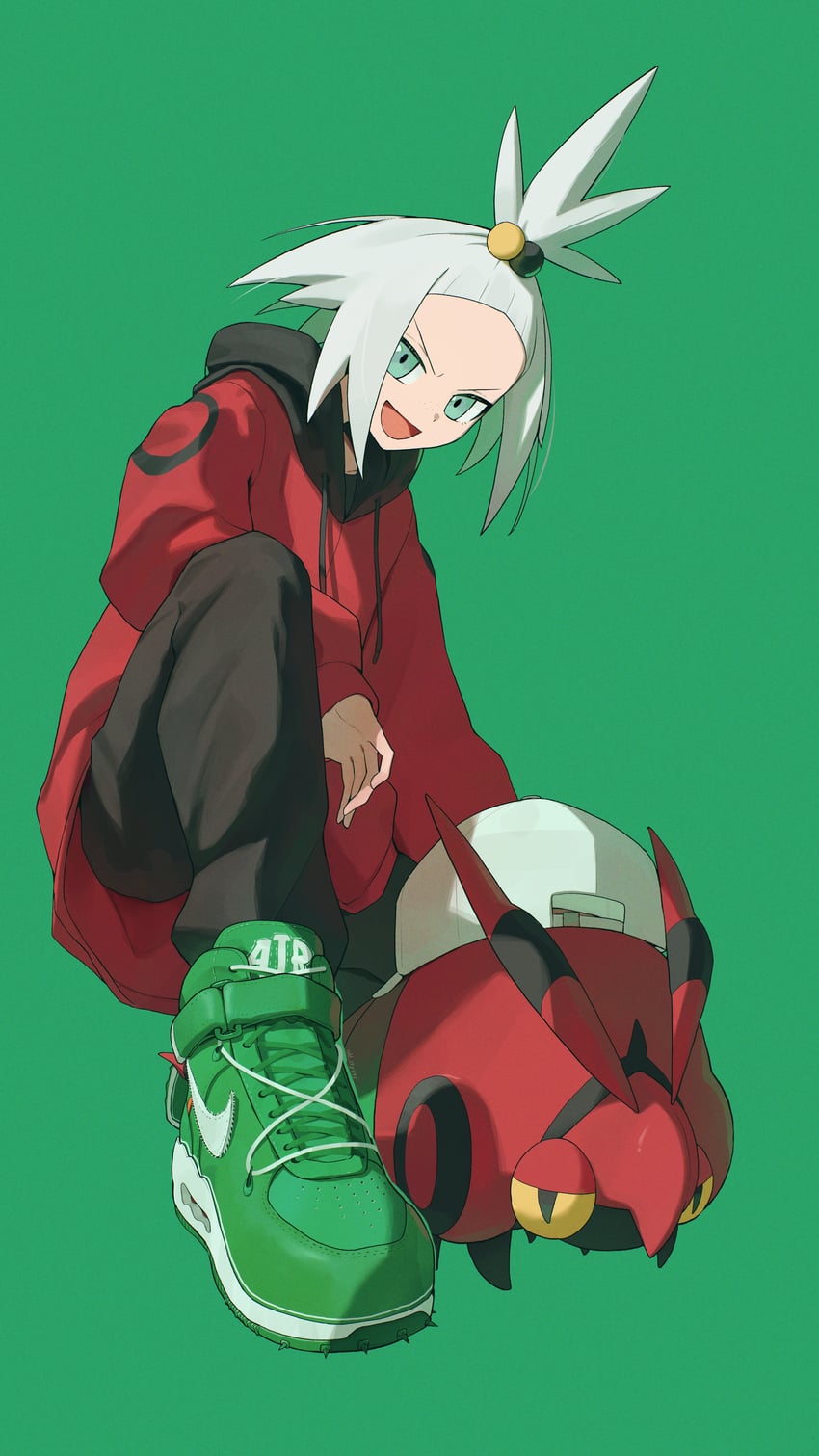 roxie and venipede (pokemon and 1 more) drawn by odd_(hin_yari)