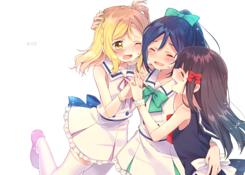 matsuura kanan, kurosawa dia, and ohara mari (love live! and 1 more) drawn by komachi_pochi