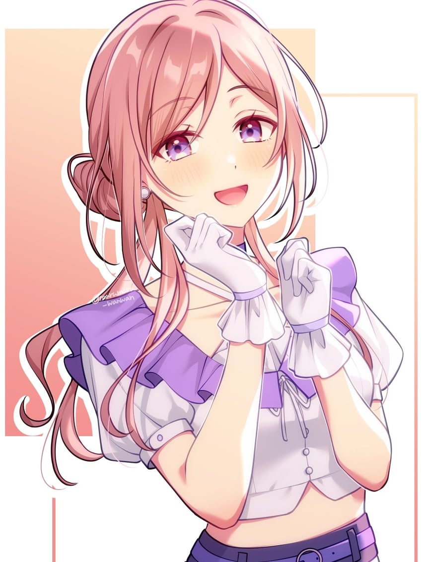 himesaki rinami (idolmaster and 1 more) drawn by pochimaru_(marumaru_wanwan)