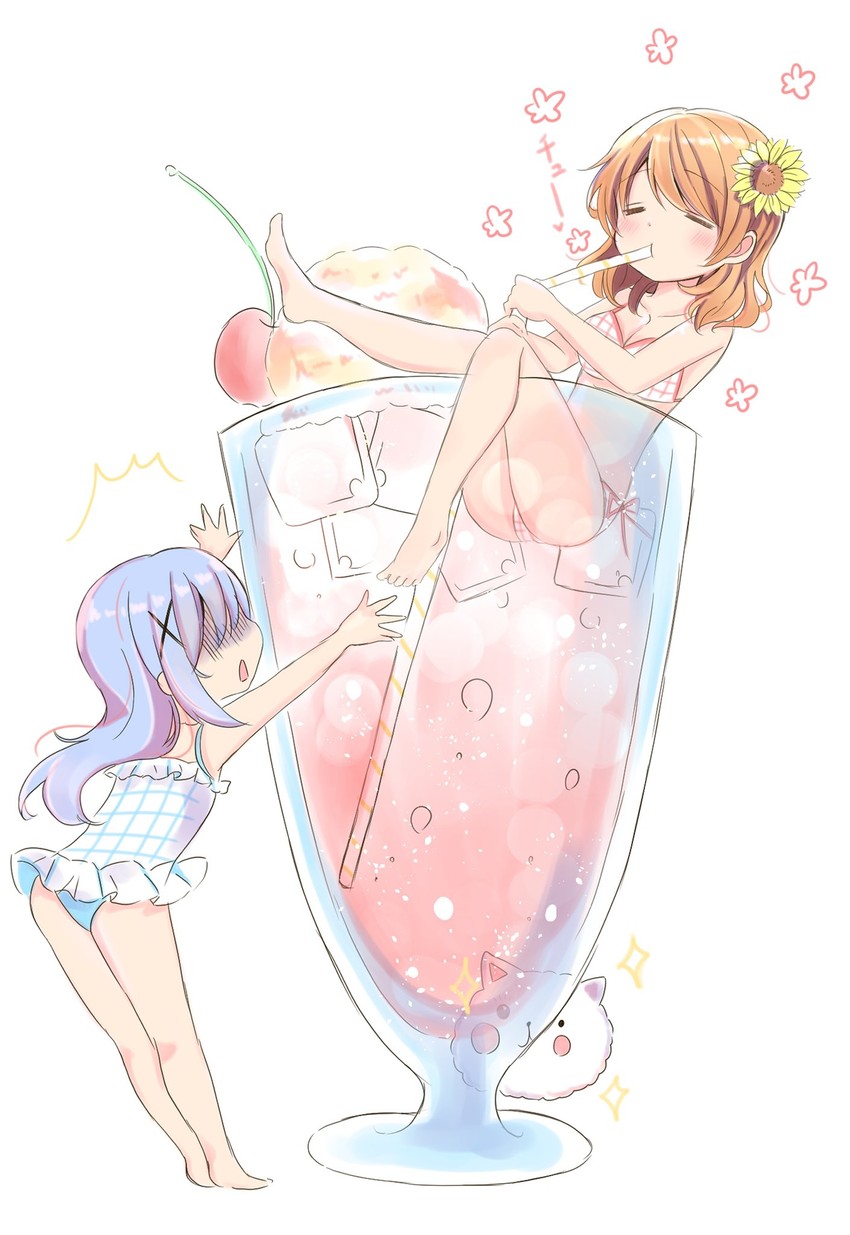 kafuu chino, hoto cocoa, and tippy (gochuumon wa usagi desu ka?) drawn by nanami_ayane_(kusunoki5050)