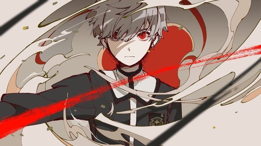 protagonist (monark) drawn by magotsuki_(hurray)