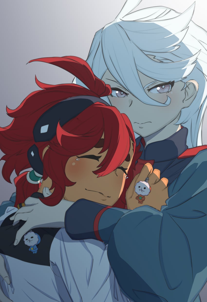 suletta mercury, miorine rembran, hots, and cool (gundam and 1 more) drawn by huaronanago