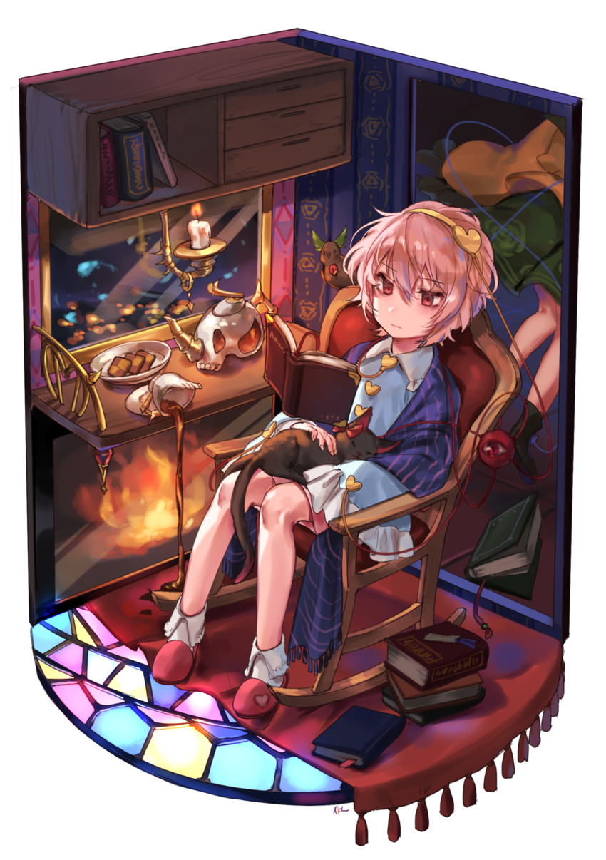 komeiji koishi, komeiji satori, kaenbyou rin, and reiuji utsuho (touhou) drawn by shan