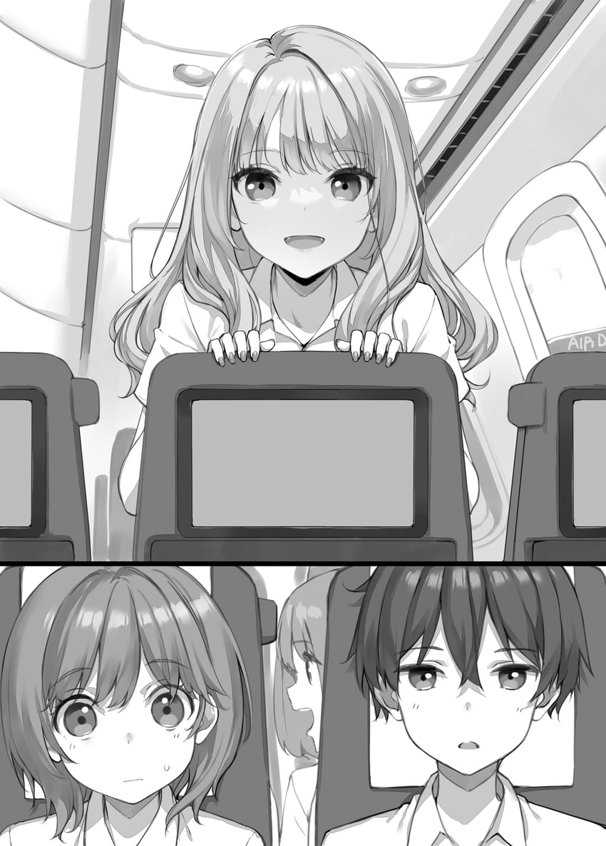 higashira isana, irido mizuto, and yoshino yako (mamahaha no tsurego ga moto kano datta) drawn by takayaki