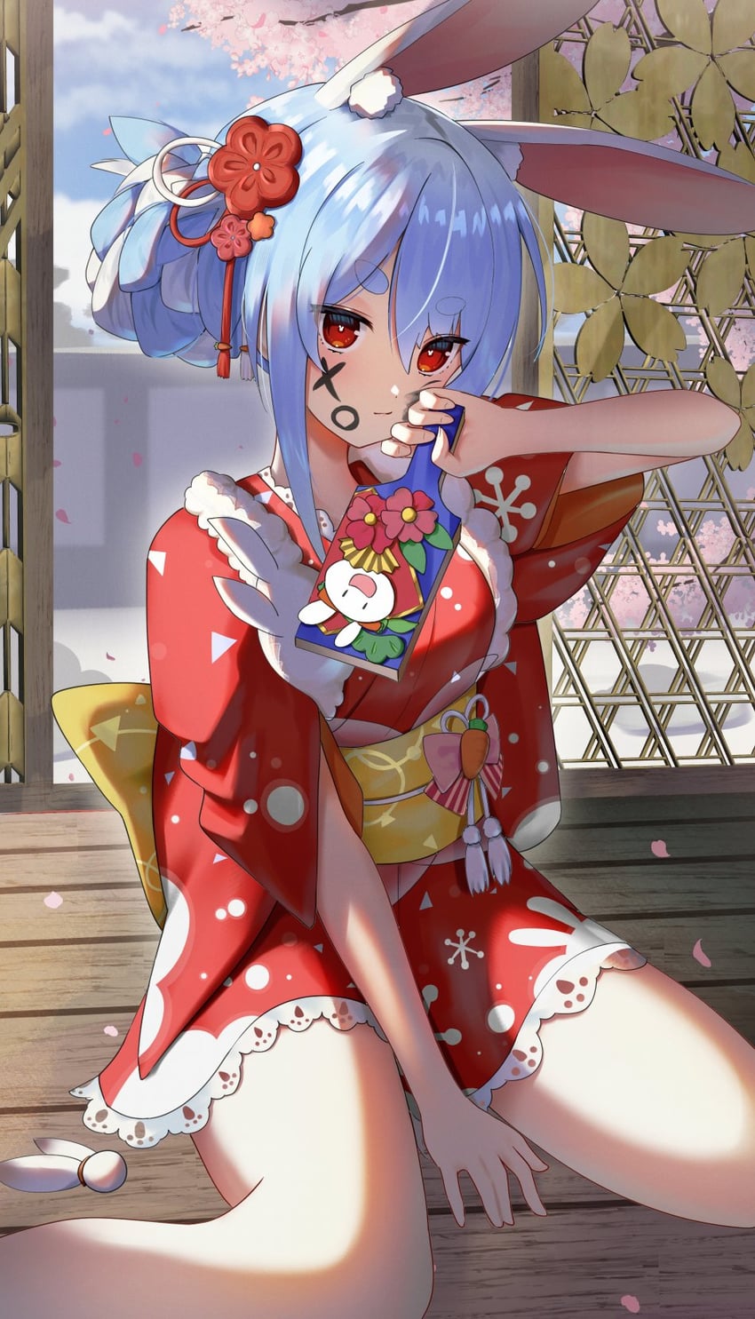usada pekora and don-chan (hololive) drawn by ao_ne
