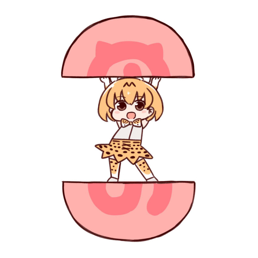 serval (kemono friends and 1 more) drawn by batta_(ijigen_debris)