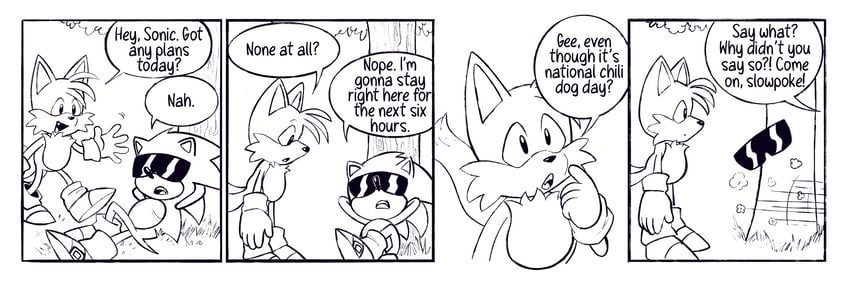 sonic the hedgehog and tails (sonic) drawn by sonic_the_strip