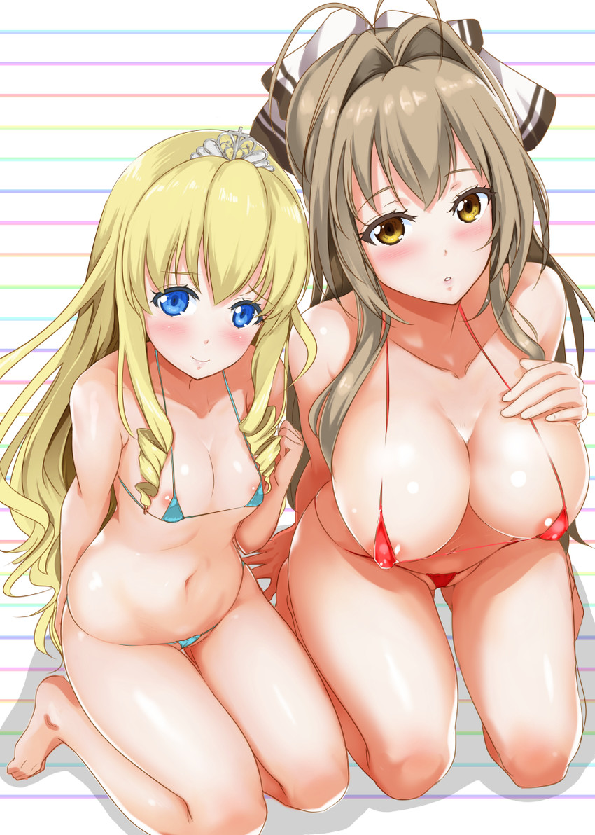 sento isuzu and latifa fleuranza (amagi brilliant park) drawn by nylon_(nylon_100%)
