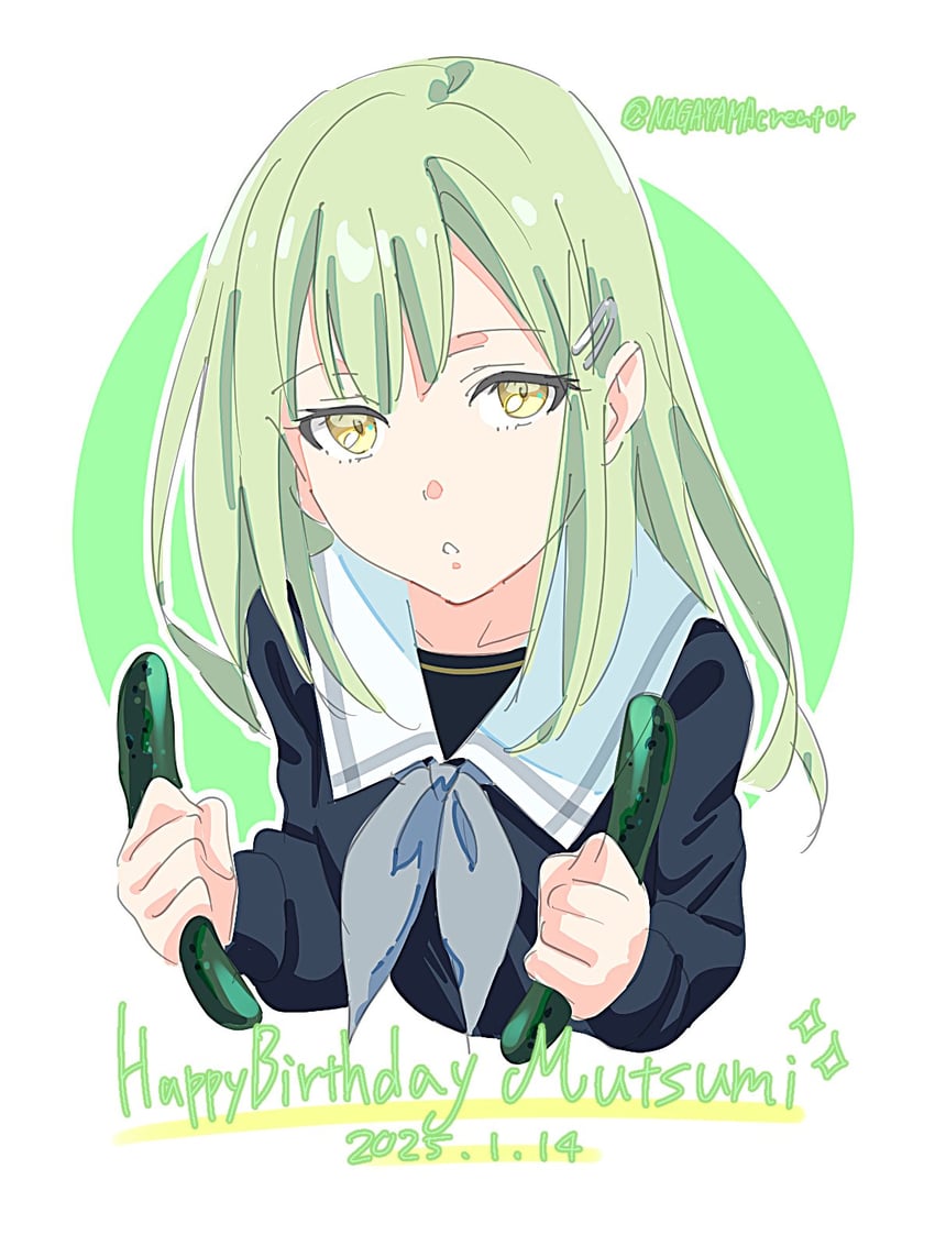 wakaba mutsumi (bang dream! and 1 more) drawn by nagayama_momo