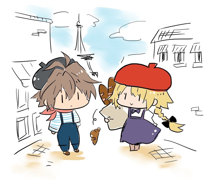 jeanne d'arc and sieg (fate and 1 more) drawn by tsuchiya_madose
