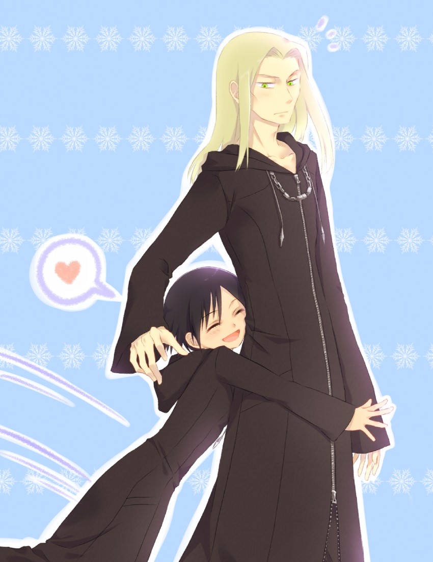 xion and vexen (kingdom hearts and 1 more) drawn by okitsune_(okitsune-sama)