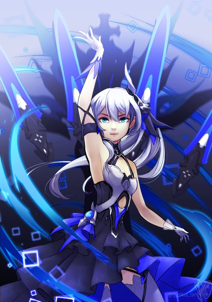 theresa apocalypse (honkai and 1 more) drawn by aysika_art