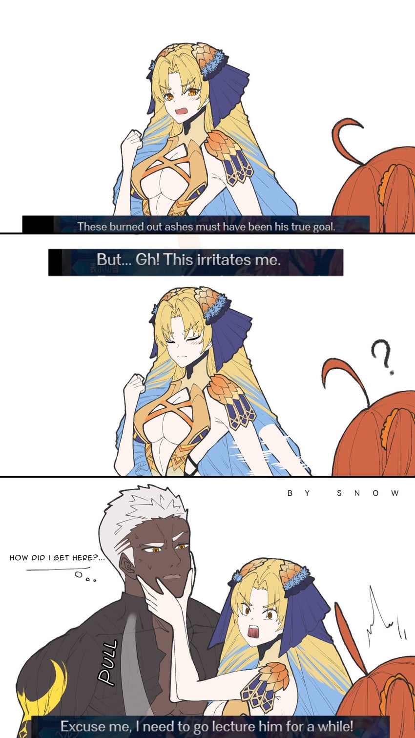 fujimaru ritsuka, emiya alter, and astraea (fate and 1 more) drawn by suhyeon