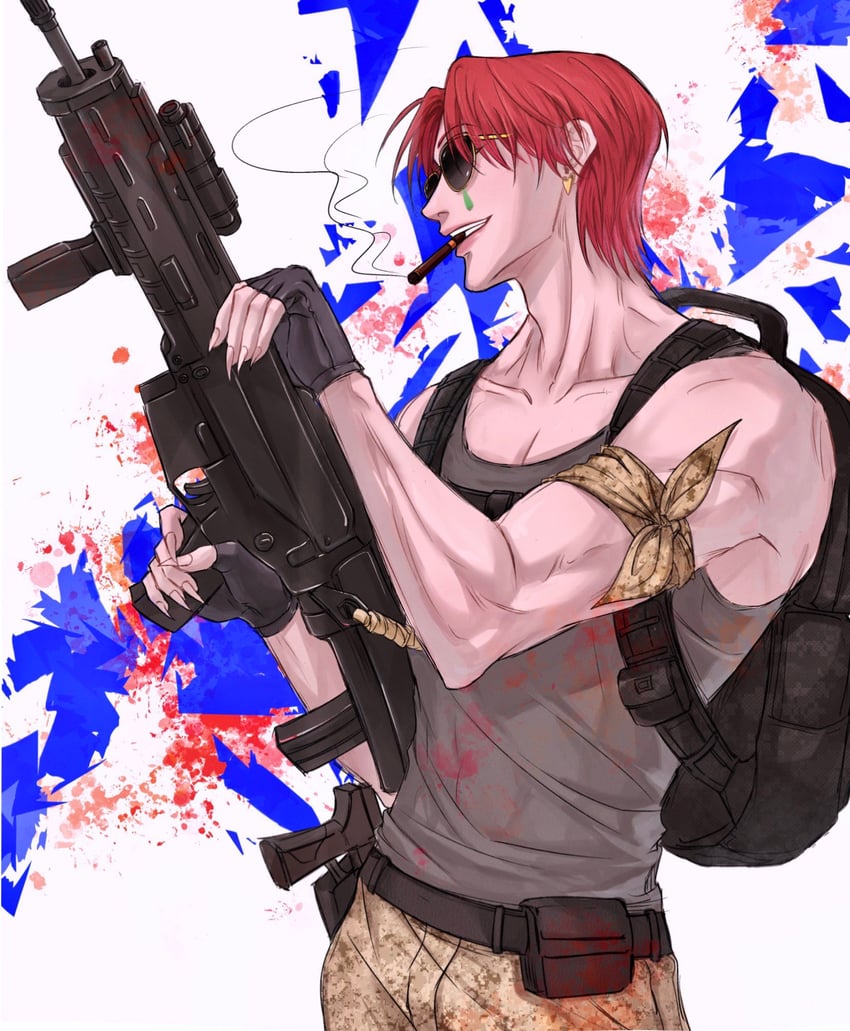 hisoka morow (hunter x hunter) drawn by kann_55