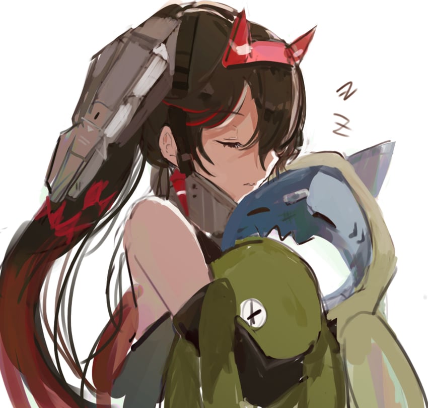 lucia, lucia: dawn, and sharkspeare (punishing: gray raven) drawn by hasi_(seunga1025)