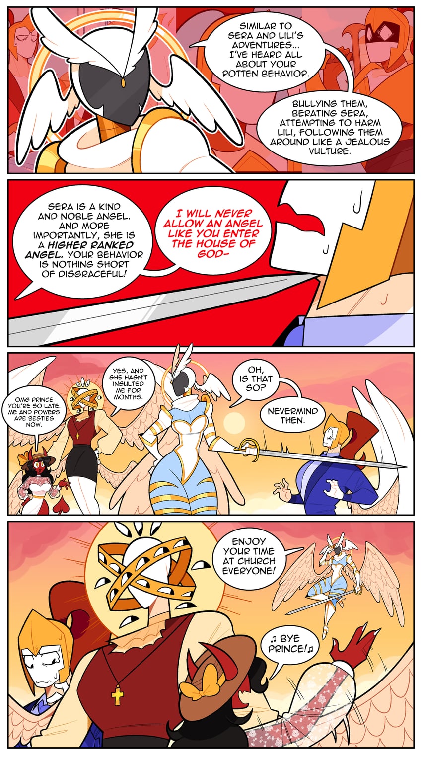 lili, sera, prince, and powers (original) drawn by idolomantises