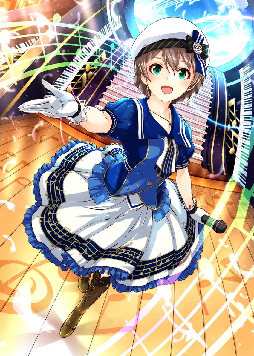 sakuramori kaori (idolmaster and 2 more) drawn by gustav_(telomere_na)