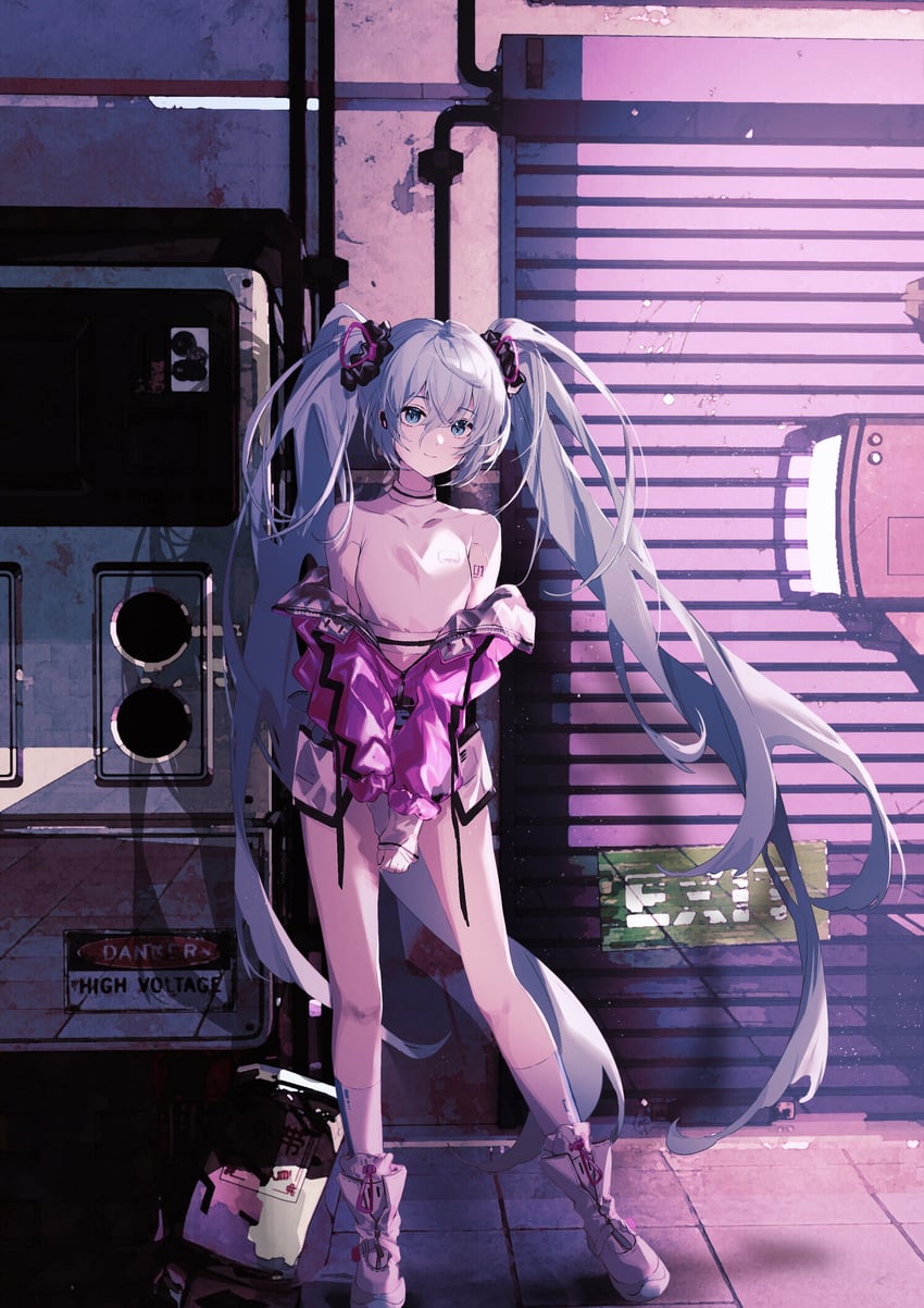 hatsune miku (vocaloid and 1 more) drawn by kiduki