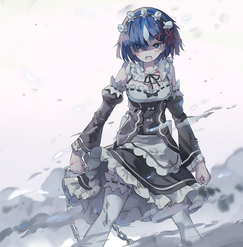 rem (re:zero kara hajimeru isekai seikatsu) drawn by huanxiang_huifeng