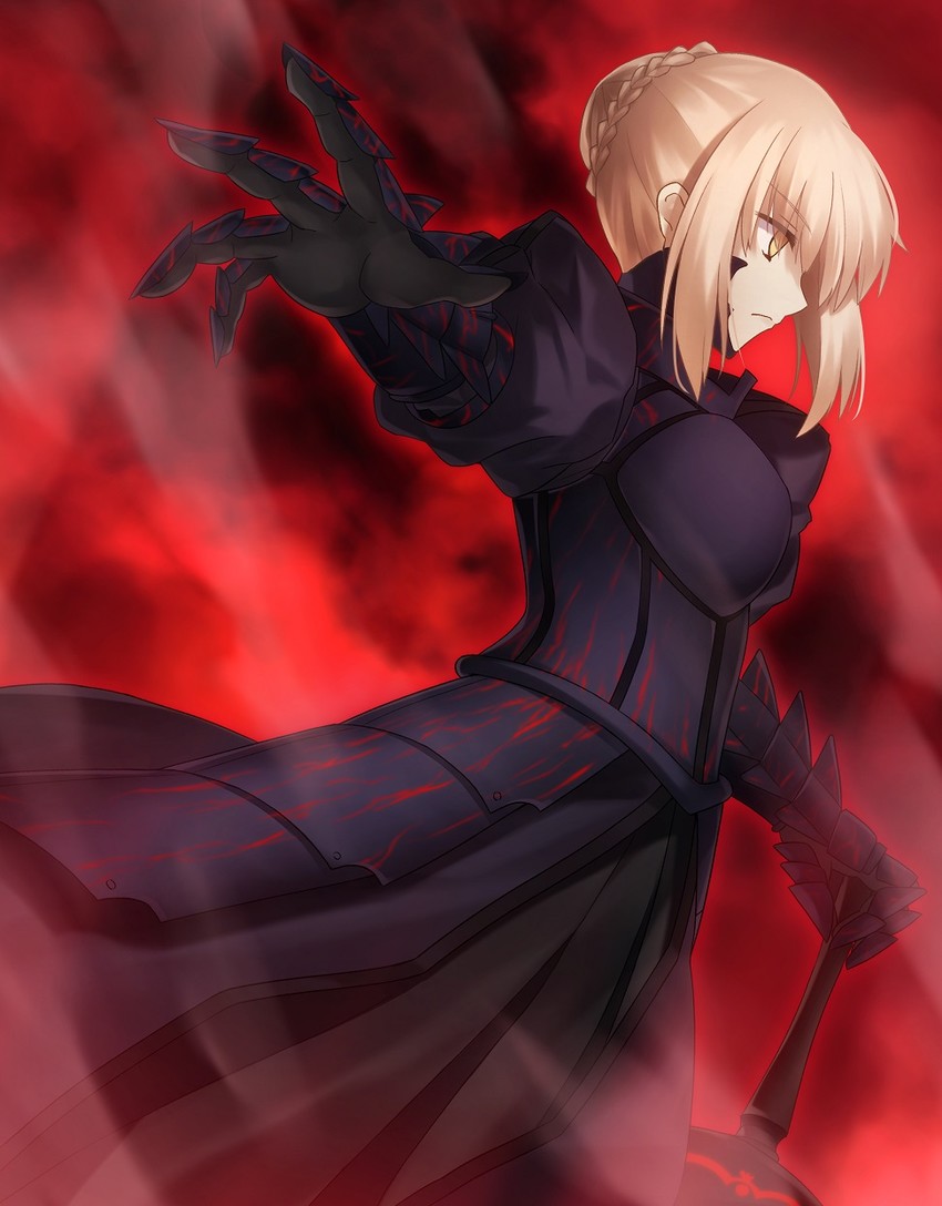 artoria pendragon and saber alter (fate and 2 more) drawn by minamina