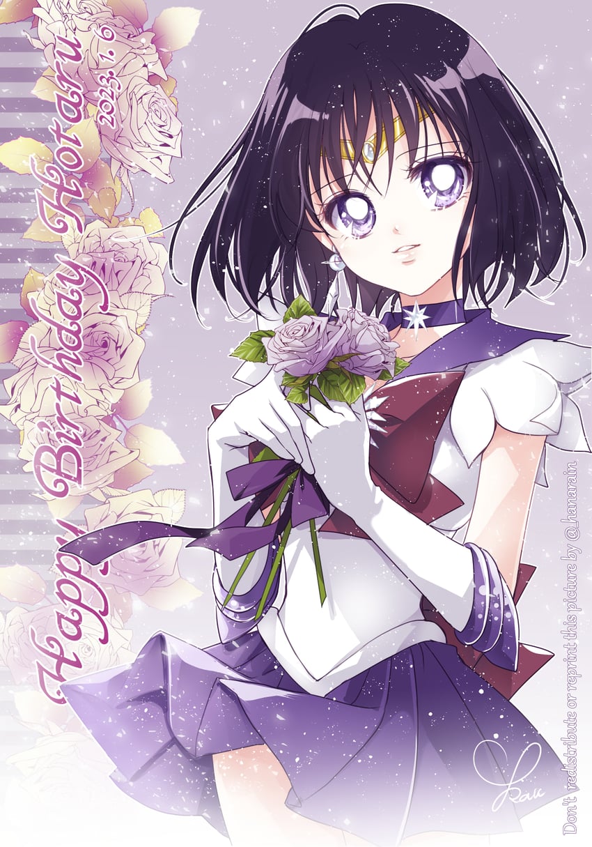 tomoe hotaru and sailor saturn (bishoujo senshi sailor moon) drawn by sarashina_kau