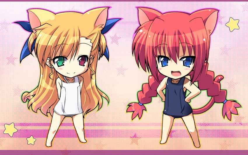 vita and vivio (lyrical nanoha and 1 more) drawn by shiwo