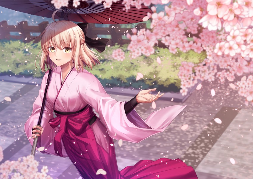 okita souji (fate and 2 more) drawn by gogatsu_fukuin