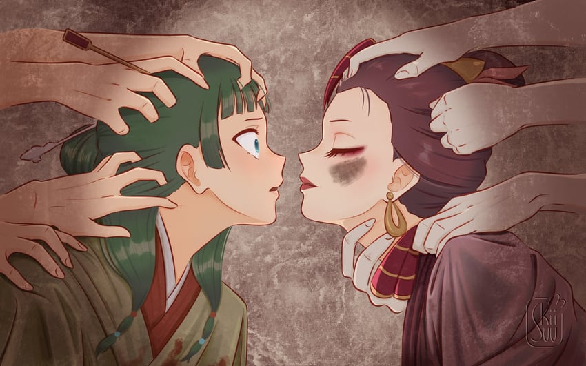 maomao and loulan (kusuriya no hitorigoto) drawn by sukiii_(skiisuu)