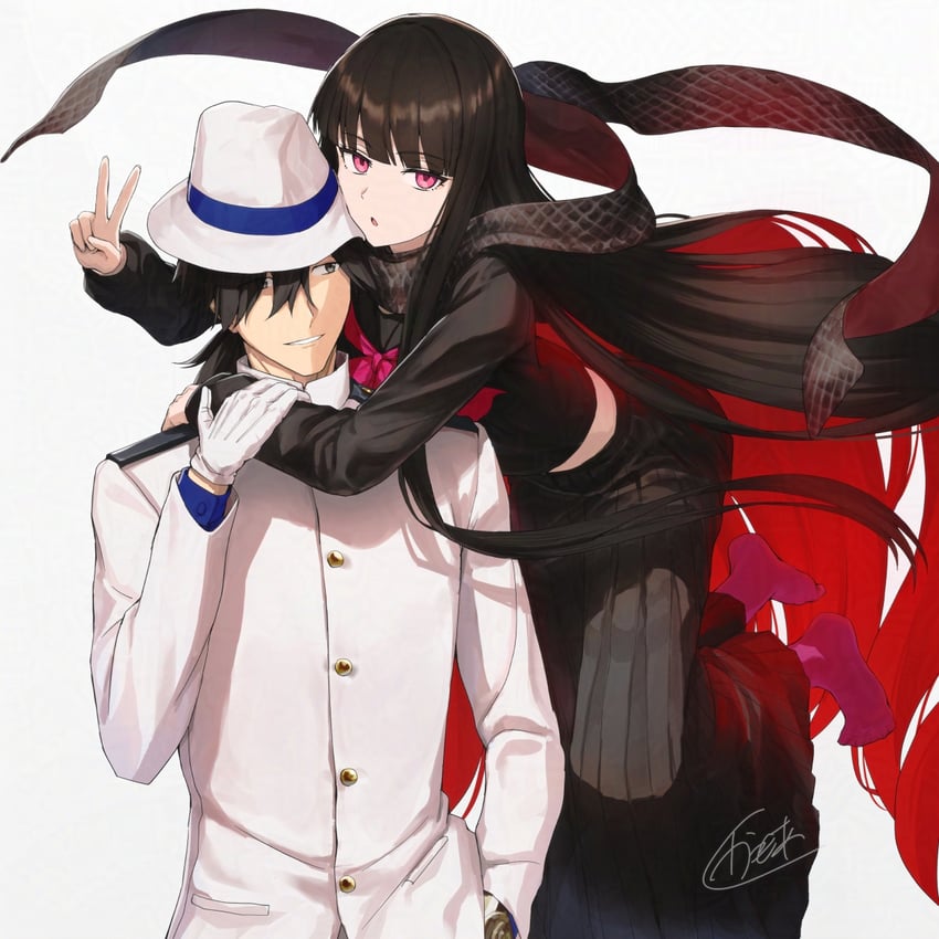 sakamoto ryouma and oryou (fate and 1 more) drawn by kamo_ashi