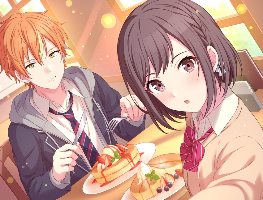 shinonome ena and shinonome akito (project sekai) drawn by sekina