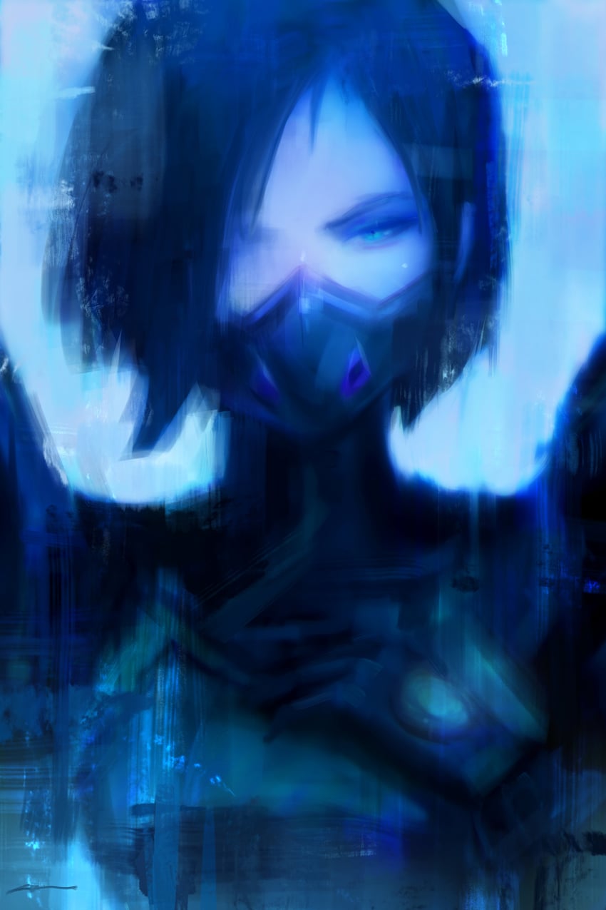 viper (valorant) drawn by alex_chow