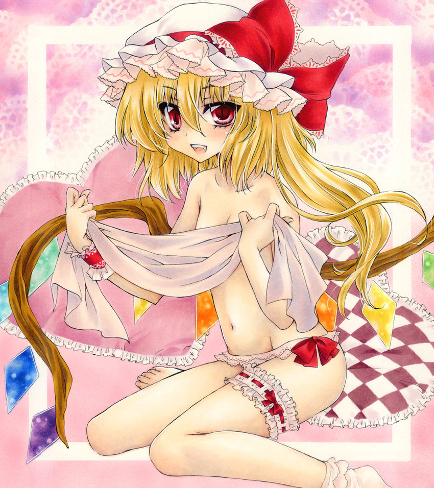 flandre scarlet (touhou) drawn by aoi_yuuka_(ao_no_kokoro)