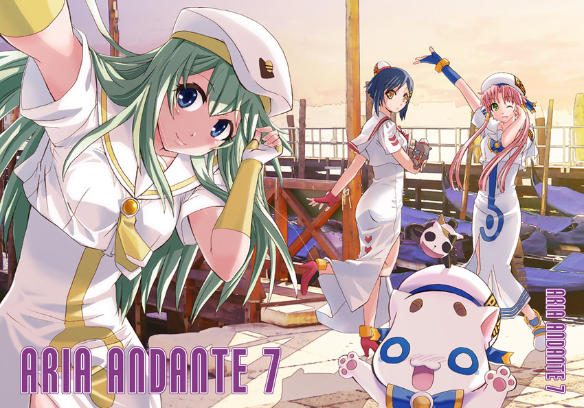 mizunashi akari, alice carroll, aika granzchesta, aria pokoteng, president maa, and 1 more (aria) drawn by pnhikaru