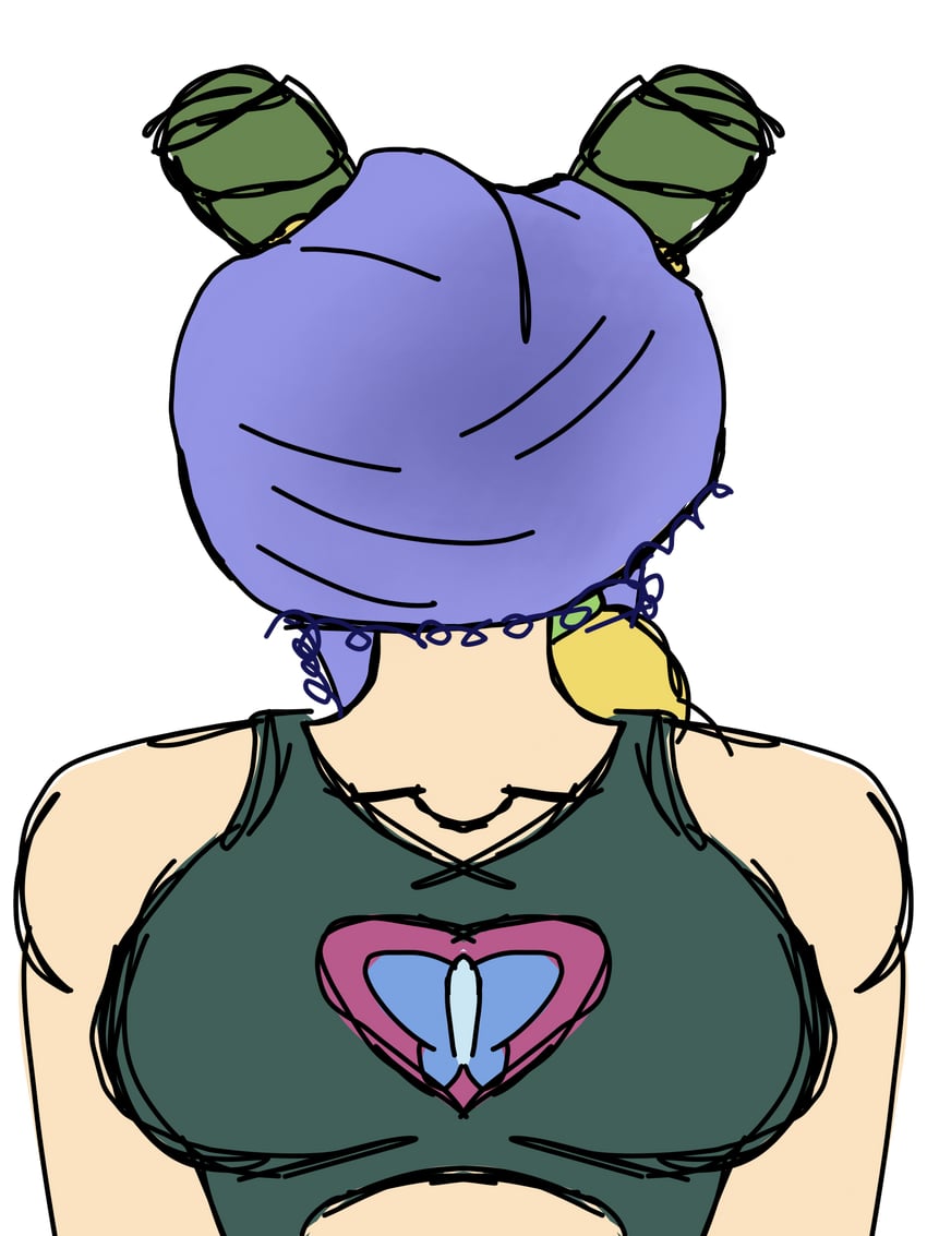 kujo jolyne (jojo no kimyou na bouken and 1 more) drawn by jolynecujohwedgie