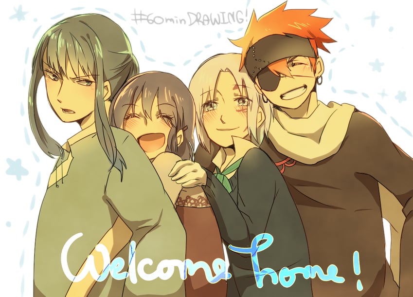 lenalee lee, allen walker, kanda yuu, and lavi (d.gray-man) drawn by mizuto_(o96ap)