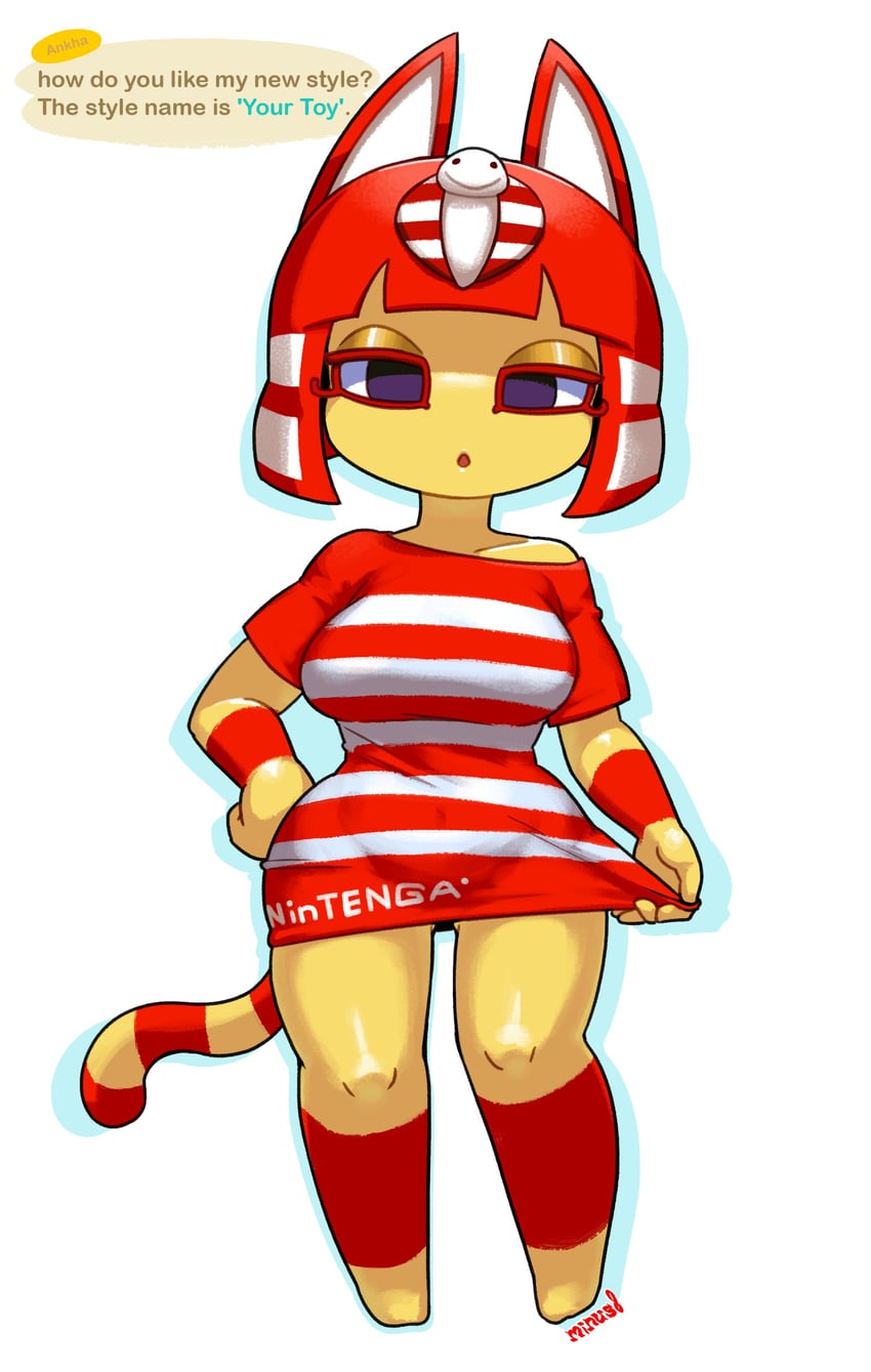 ankha (animal crossing and 1 more) drawn by minuspal