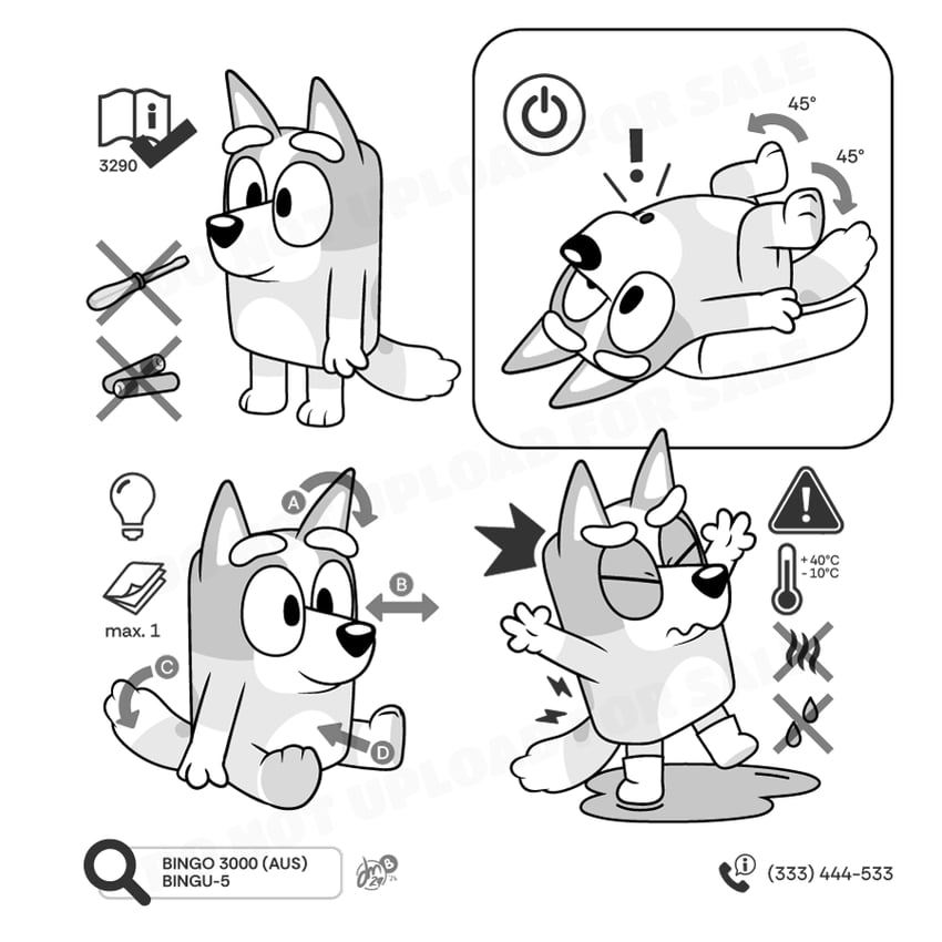 bingo heeler (bluey and 1 more) drawn by judacris